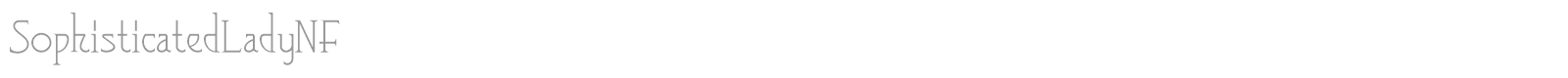 SophisticatedLadyNF font preview