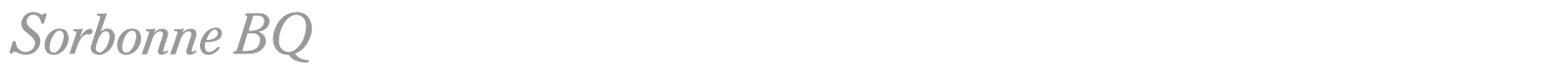 Sorbonne BQ font preview