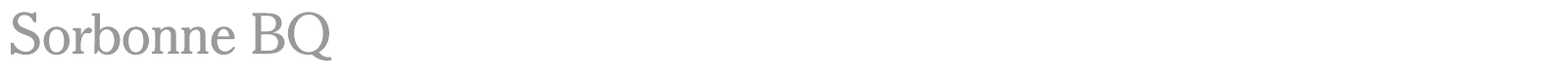 Sorbonne BQ font preview