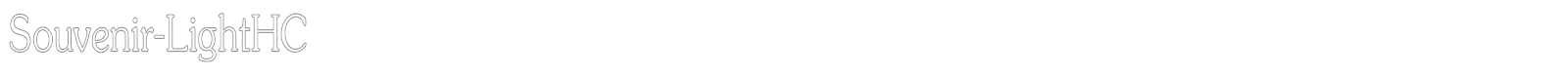 Souvenir-LightHC font preview