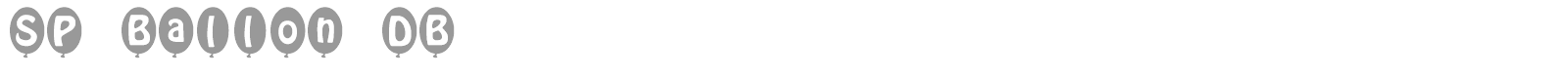 SP Ballon DB font preview