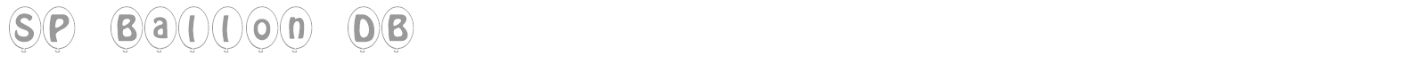 SP Ballon DB font preview
