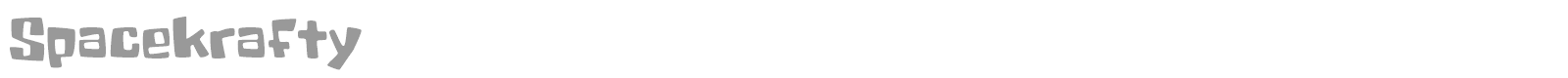 SpaceKrafty font preview