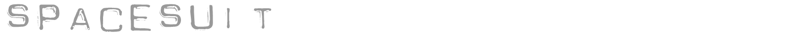 Spacesuit font preview