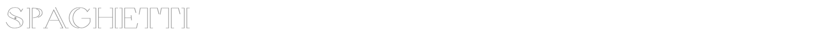 Spaghetti font preview