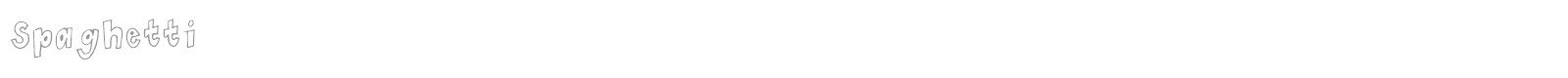 Spaghetti font preview