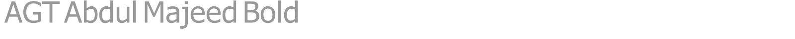 AGT Abdul Majeed font preview