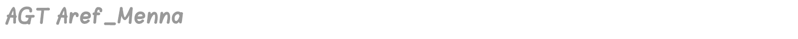 AGT Aref_Menna font preview