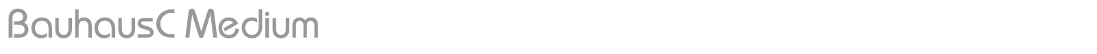 BauhausC Medium font preview
