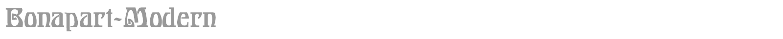 Bonapart-Modern font preview