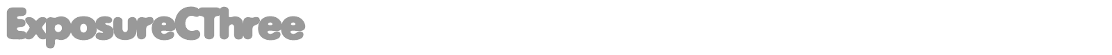 ExposureCThree font preview