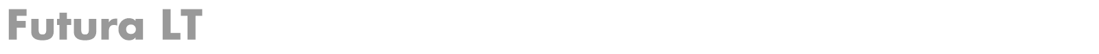 Futura LT font preview