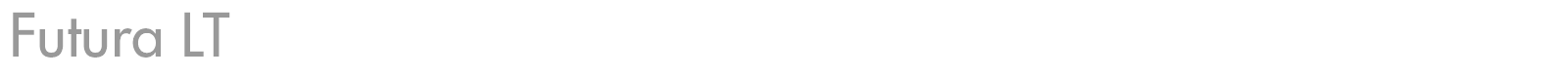 Futura LT font preview