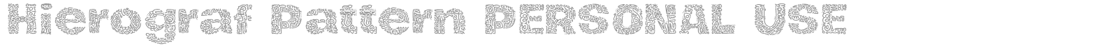 Hierograf PERSONAL USE font preview