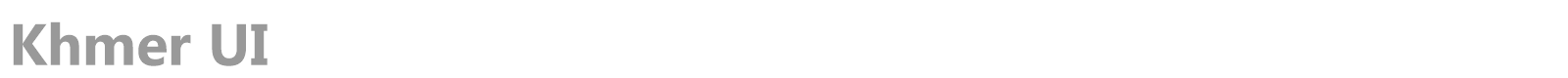 Khmer UI font preview