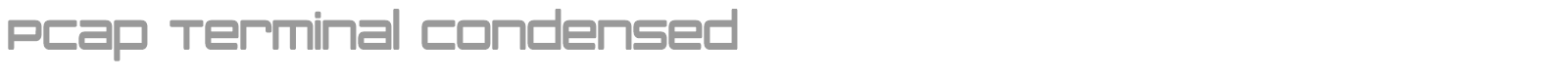 PCap Terminal Condensed font preview