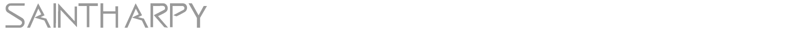 Saintharpy font preview