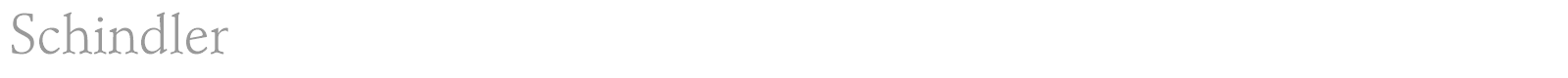 Schindler font preview