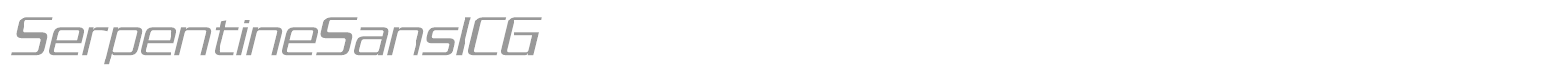 SerpentineSansICG font preview