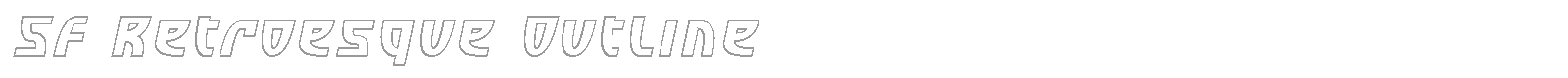 SF Retroesque Shaded font preview