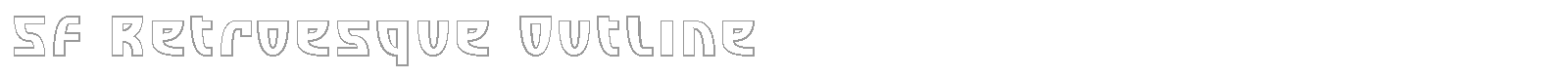SF Retroesque Shaded font preview