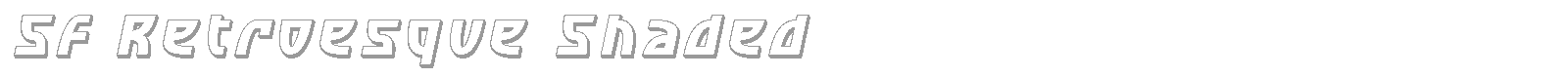 SF Retroesque Shaded font preview