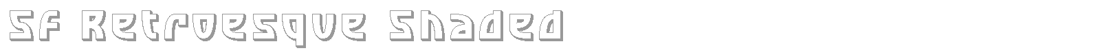 SF Retroesque Shaded font preview