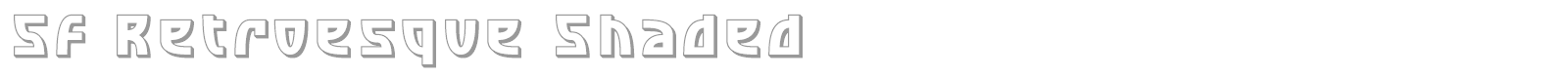 SF Retroesque Shaded font preview