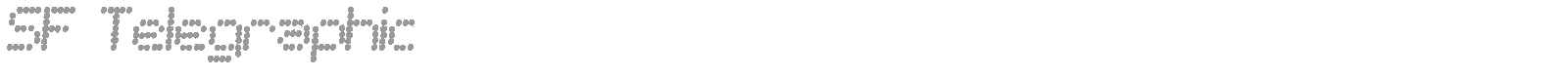 SF Telegraphic Light font preview