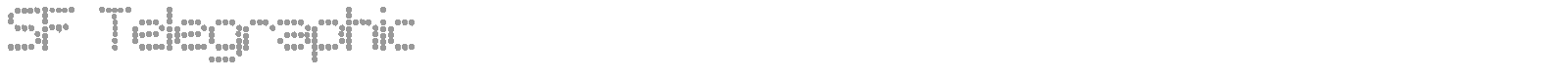SF Telegraphic Light font preview