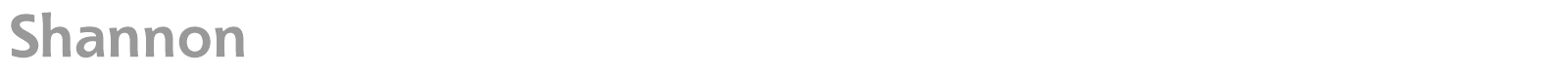 Shannon font preview