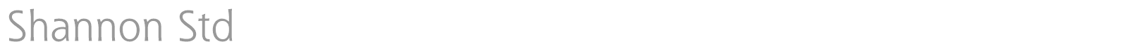 Shannon font preview