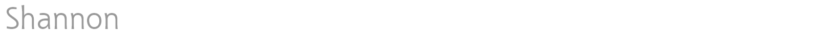 Shannon font preview