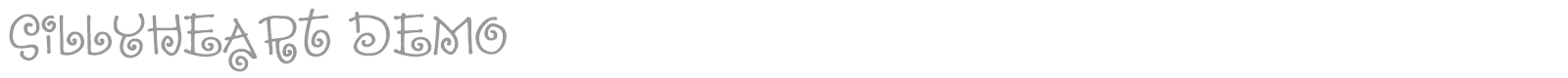 Sillyheart DEMO font preview