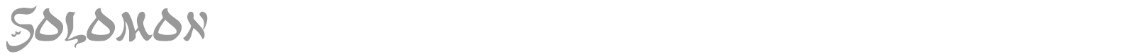 SOLOMON font preview