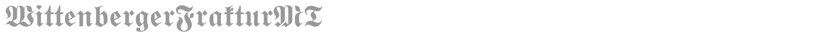 WittenbergerFrakturMT font preview