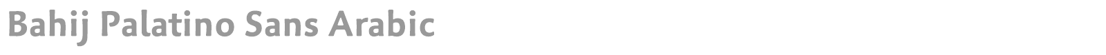 Bahij Palatino Sans Arabic font preview