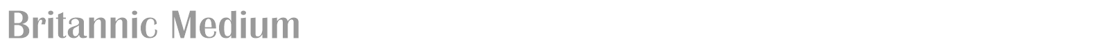 Britannic Medium font preview