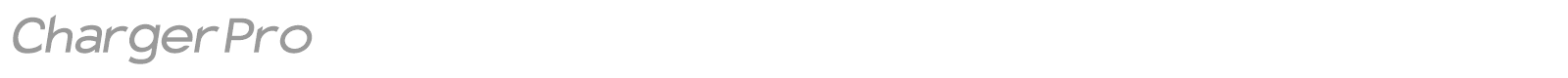 Charger Pro font preview