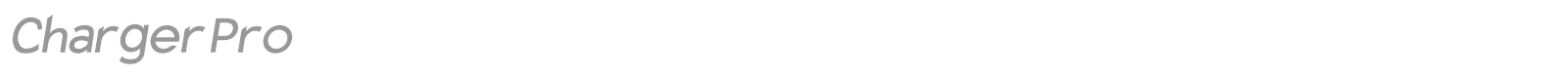 Charger Pro font preview