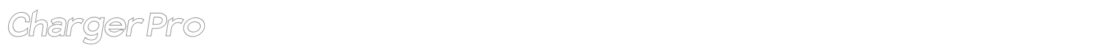 Charger Pro font preview
