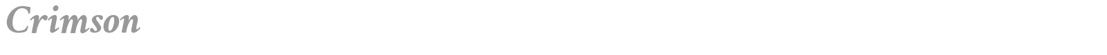 Crimson font preview