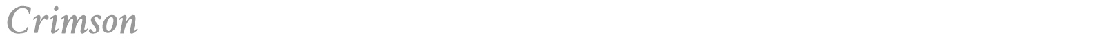 Crimson font preview