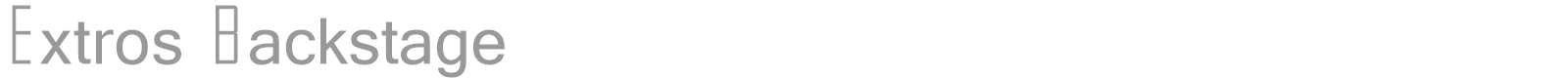 Extros Backstage font preview