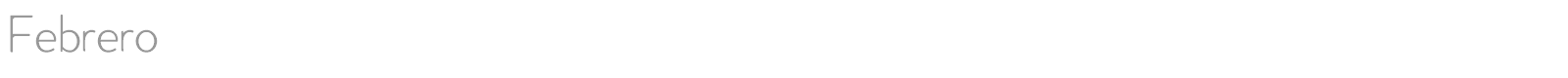 Febrero font preview