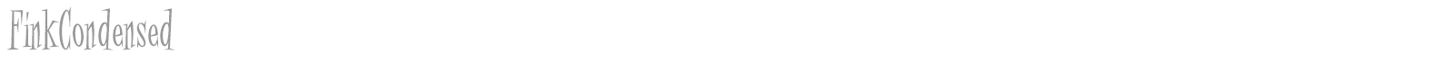 FinkCondensed font preview