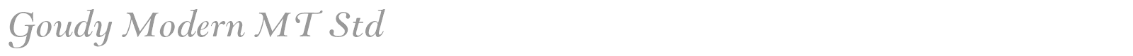 Goudy Modern MT Std font preview