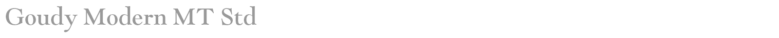 Goudy Modern MT Std font preview