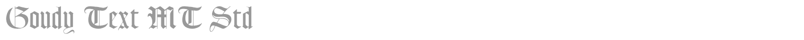 Goudy Text MT Std font preview