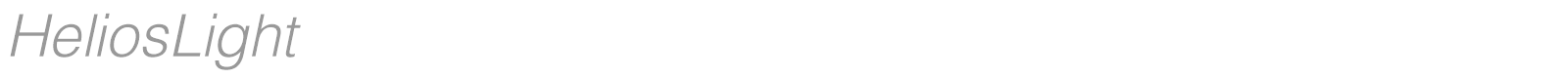 HeliosLight font preview